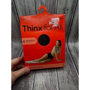 THINX For All Black High Waisted Period Menstrual Underwear Pantie Size XS